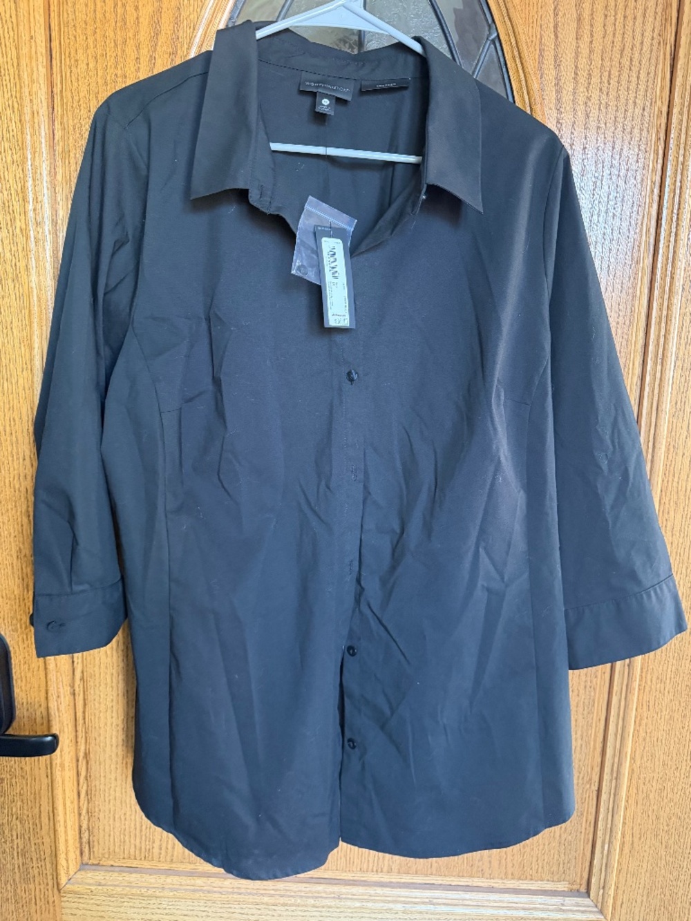 Worthington black button up shirt Size 1X #formalwear #menswear